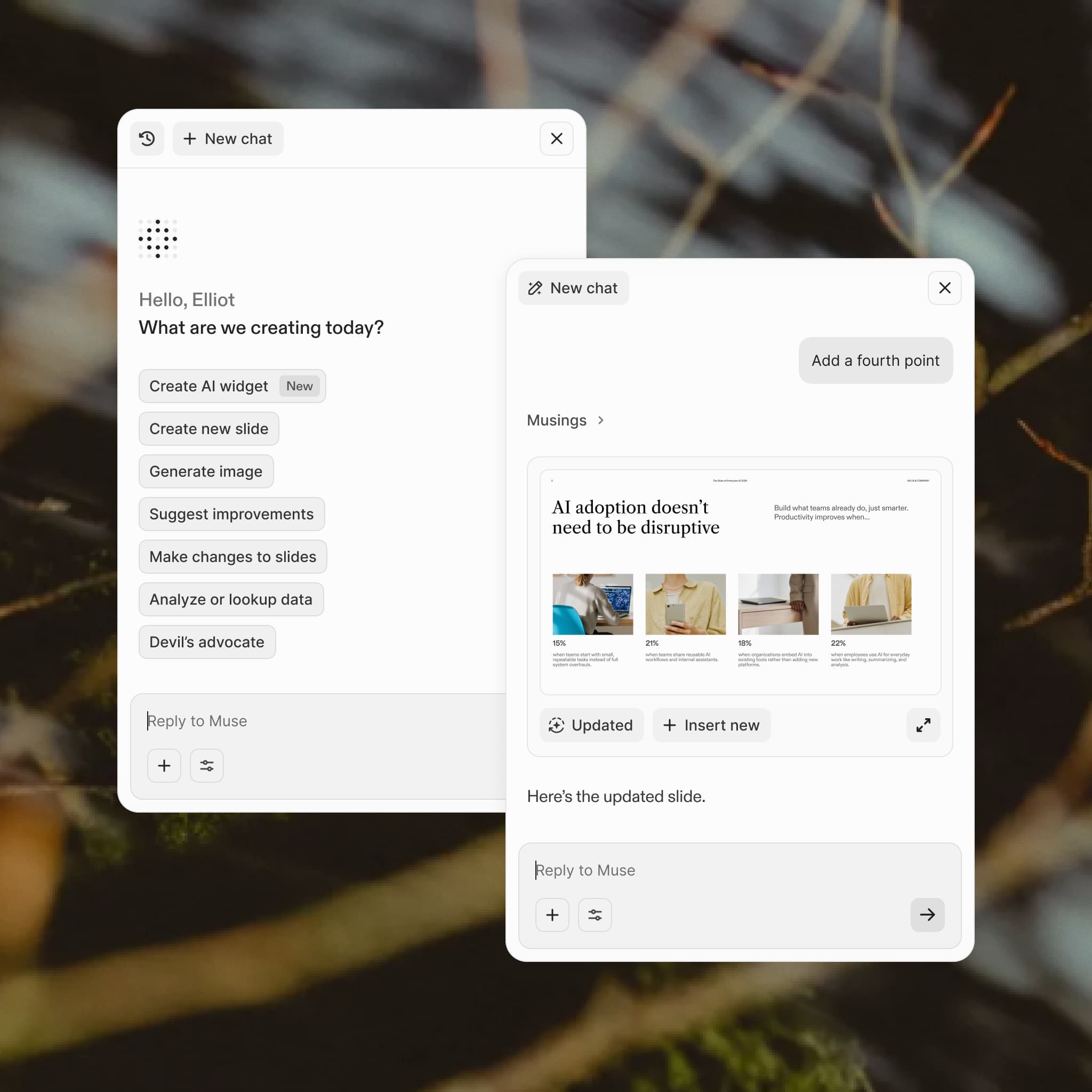 A widget preset